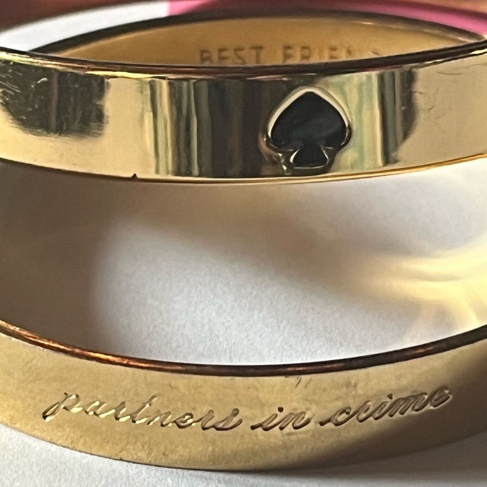 ♠️2 Kate Spade Bangle Bracelets ♠️ Best Friend Ever kate spade jewelry - Picture 5 of 10